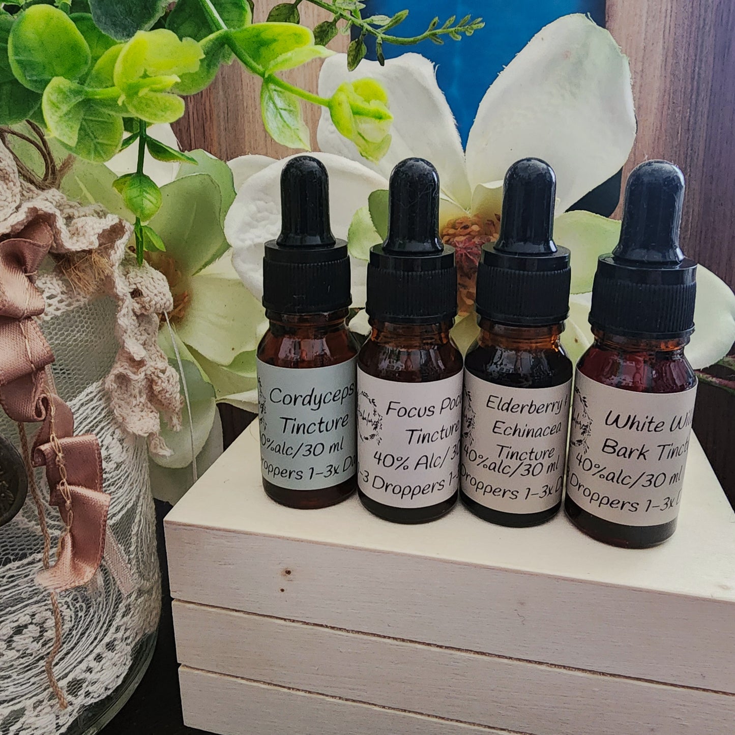 Herbal Tinctures – 1 oz Dropper Bottle