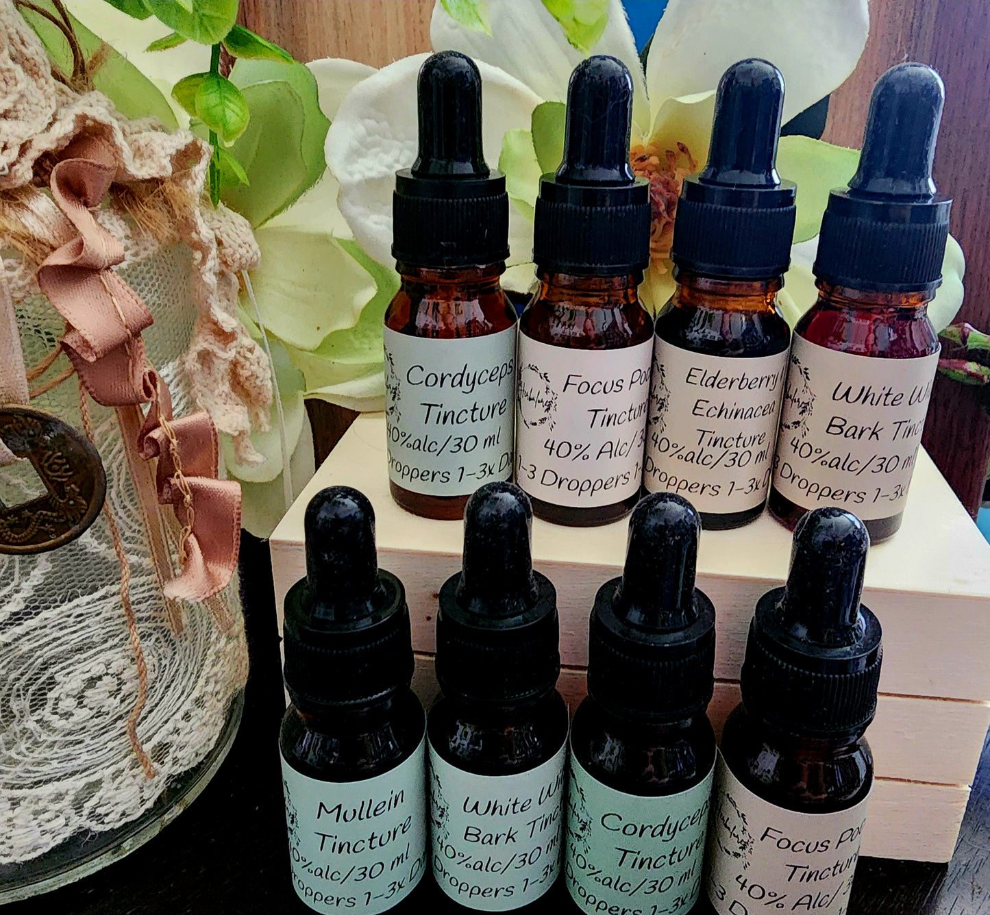 Herbal Tinctures – 1 oz Dropper Bottle